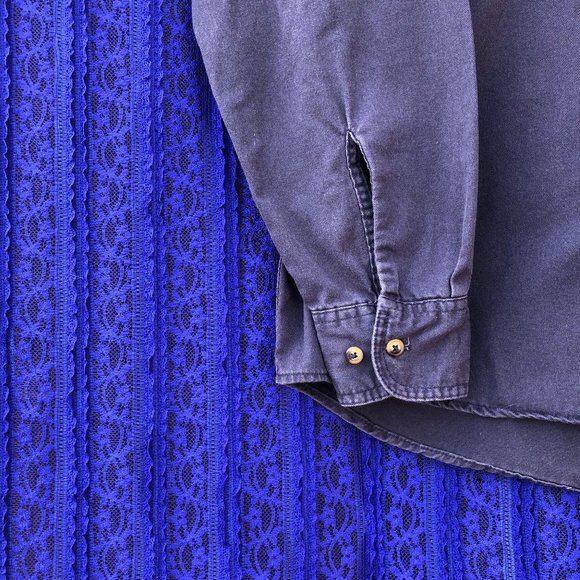 SOLD!! Vintage Wrangler Work Shirt, Cotton, Button-Up, Medium - Picture 2 of 5